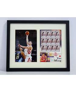 Yao Ming Framed Stamp Collection  