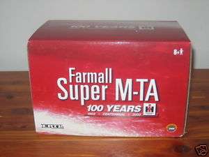 Ertl Farmall IH Super MTA 1/16 100th Anniversary NIB CE  