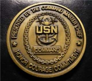 Challenge Coin USN Naval Medical Center Portsmouth Cmd Master Chief 1 