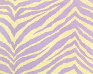 Drapery Upholstery Fabric Zebra Print Lavender/Beige  