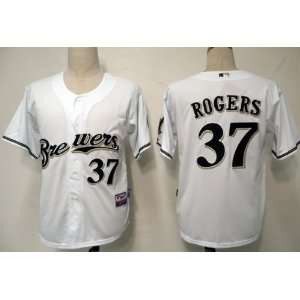   Baseball Jersey #37 Rogers White Jerseys Size 48 56