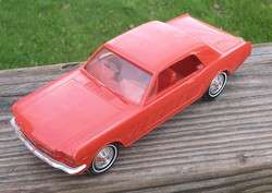 1966 Red Ford Mustang promo friction model car  