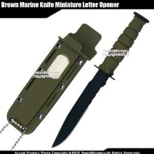  Green Small Marine Knife Replica Letter Opener Mini Dagger 