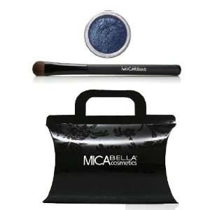Micabella Mineral Eye Shadows #7 Twilight + Oval Eye Brush + Box +A 