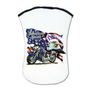   Sleeve Case (2 Sided) American Pride US Flag Motorcycle and Bald Eagle