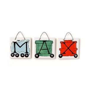  Hand Painted Ceramic Tile Letter Lil Conductor