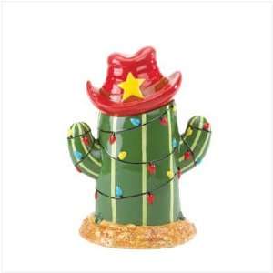  Christmas Cactus Cookie Jar