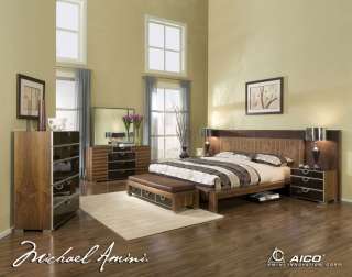 Timber Art Deco 6 pc Queen Platform Bedroom Set  