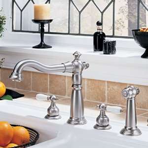 Delta Faucet 2256 SSLHP/H212SS Victorian Two Handle Kitchen Faucet 