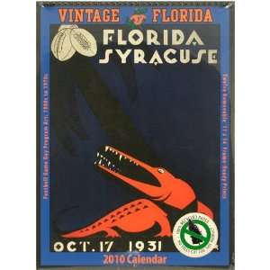  Florida Gators Vintage 2010 Football Program Calendar 