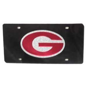  Georgia Bulldogs Black W/Red G Mirror License Plate 