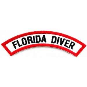  Florida Diver Chevron Patch Embroidered Iron On Scuba Diving 