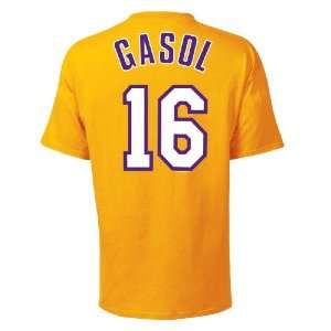  Los Angeles Lakers Pau Gasol Name and Number T Shirt 
