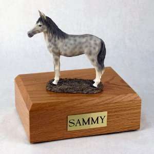  Horse Urn Dapple Grey Standing Figurine   Wood Choice 