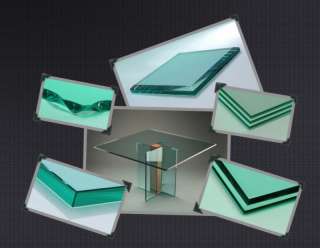 SQUARE GLASS TABLE TOPS Various sizes and edge work  