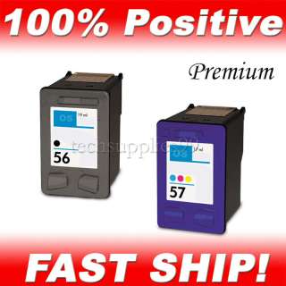 HP 56 57 C6656AN C6657AN Black&Color Ink Cartridge   2 Pack  