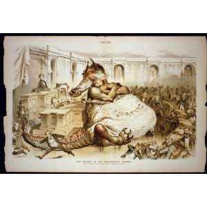  Congressional session,J. Keppler,cartoon political 1887 