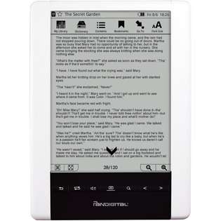   Ereader 6in Whitee paper Display/ 2 Gb Memory/ Wifi 