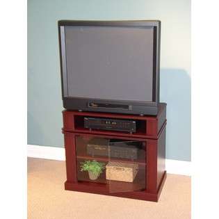   Concepts Cherry Finish Swivel Top Entertainment TV Stand 
