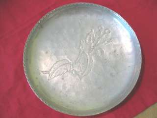 Vintage FARBERWARE EARLY HAMMERED Aluminum Plate LQQK  