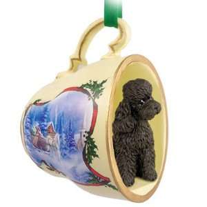  Chocolate Poodle Sportcut Christmas Ornament Sleigh Ride 