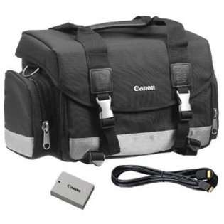 Canon Starter Kit w/ Gadget Bag, Battery, Mini HDMI Cable for EOS 