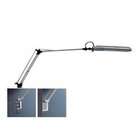 Italuce Architetto Lamp with Clamp   Silver/White   26H x13.3W x3.9 