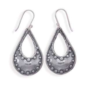  Oxidized Pear Shape Earrings with Bead Design Jewelry