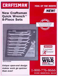 Craftsman Headlock TM design grips the fastener on the flats, not the 