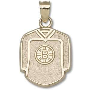 Boston Bruins 5/8 Jersey Pendant   14KT Gold Jewelry