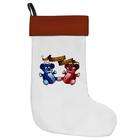 Artsmith Inc Christmas Stocking Double Trouble Bears Angel and Devil