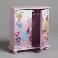 Girls Princesses Armoire Style Jewelry Box 