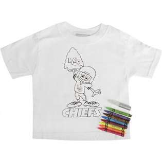 Reebok Kansas City Chiefs Toddler MagiCrayon Coloring Tee Shirt Set at 