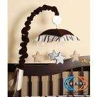 GEENNY Musical Mobile For Brown Blue Star & Moon CRIB BEDDING SET