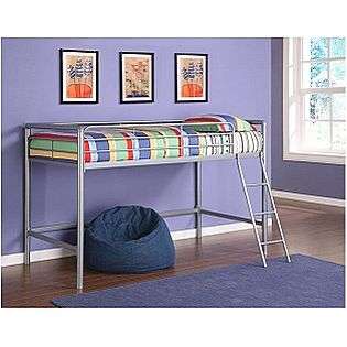 Junior Loft Bed Silver  DHP For the Home Bedroom Beds 