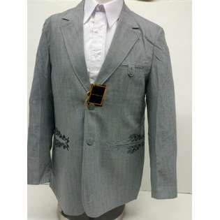 Mens New Stacy Adams 2 Button Gray (Grey) Blazer Suit Jacket  New Era 