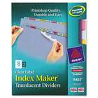 SHOPZEUS Avery Index Maker Translucent Label Dividers