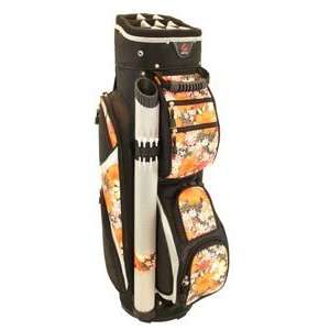  Hunter Eclipse Ladies Cart Golf Bags   OrangeFloral Orange 