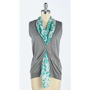   Vest with Scarf  Canyon River Blues Clothing Womens Sweaters