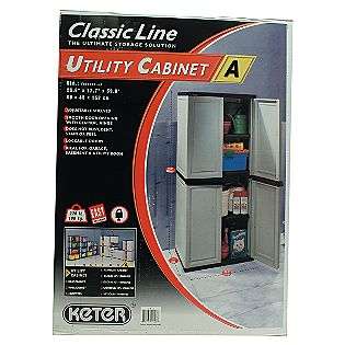 Plastic Utility Cabinet  Keter Tools Garage Organization & Shelving 