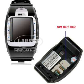   Wrist Watch Mobile Cell Phone DVR Hidden Camera Quad Band N388 Silvery