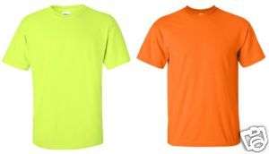   Safety Yellow Green Orange T Shirt 2000 S 5XL HIGH VISIBILITY  