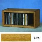 Wood Shed Solid Oak CD Floor Shelf or Wall Mount Cabinet   3 Shelf 