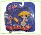 Littlest Pet Shop SNAIL and DOG with Hat & umbrella #127 #128 NEW