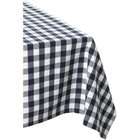 DII Navy and White Checkers Tablecloth 60 x 84