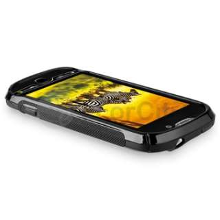 Black S Line Rubber TPU Case Cover For HTC Mytouch 4G  