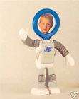 astronaut bendable people rubber photo frame  