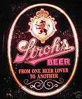 stroh s lighted beer lover mirror bubbles sign w crest