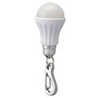 Neiko Keychain LED Light Bulb Charm Flashlight   White
