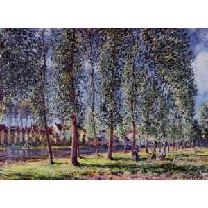  Lane of Poplars at Moret